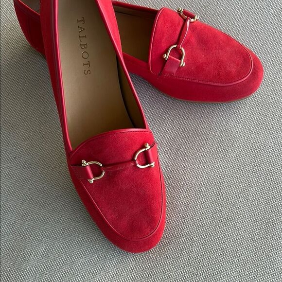 TALBOTS Women's Red Loafers new without tags size 8 - Picture 7 of 8
